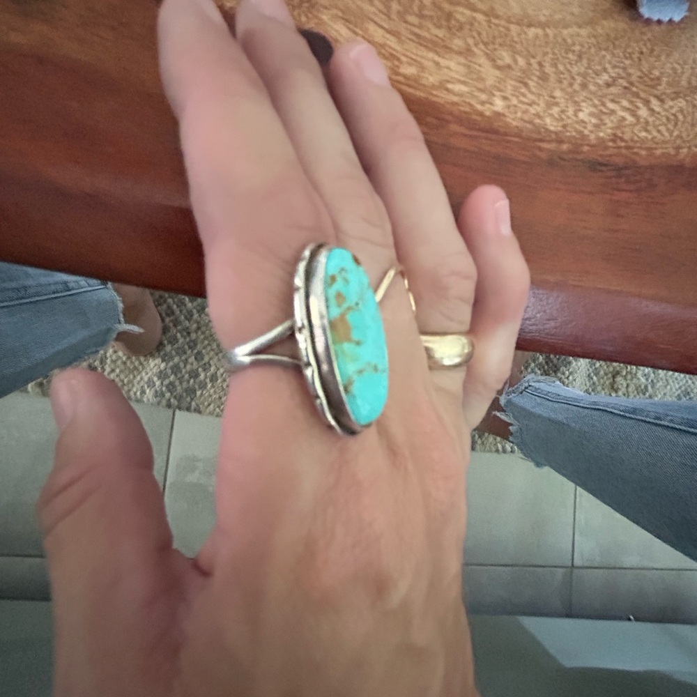 Sterling Silver Turquoise Ring - Picture 3 of 4